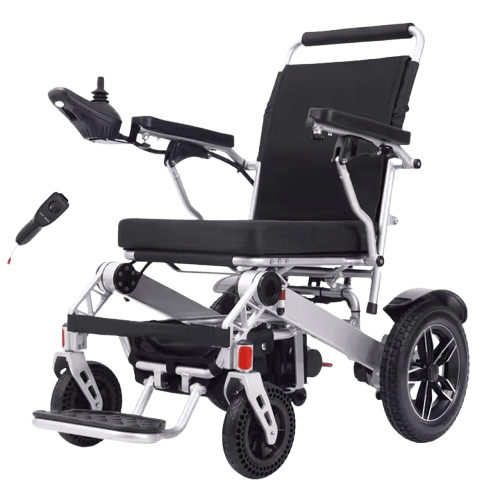 Wide seat electric wheelchair