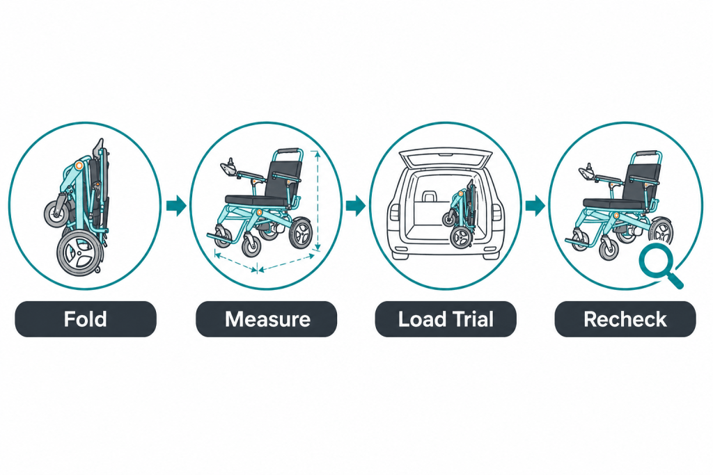 Flowchart for fold measure load trial and recheck