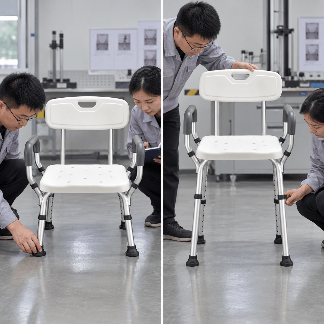 Stability inspection at low and high settings