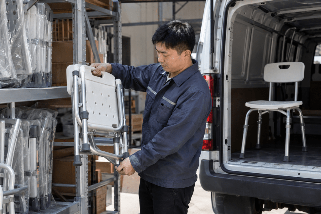 How Portable Is a Folding Shower Chair for B2B buyers