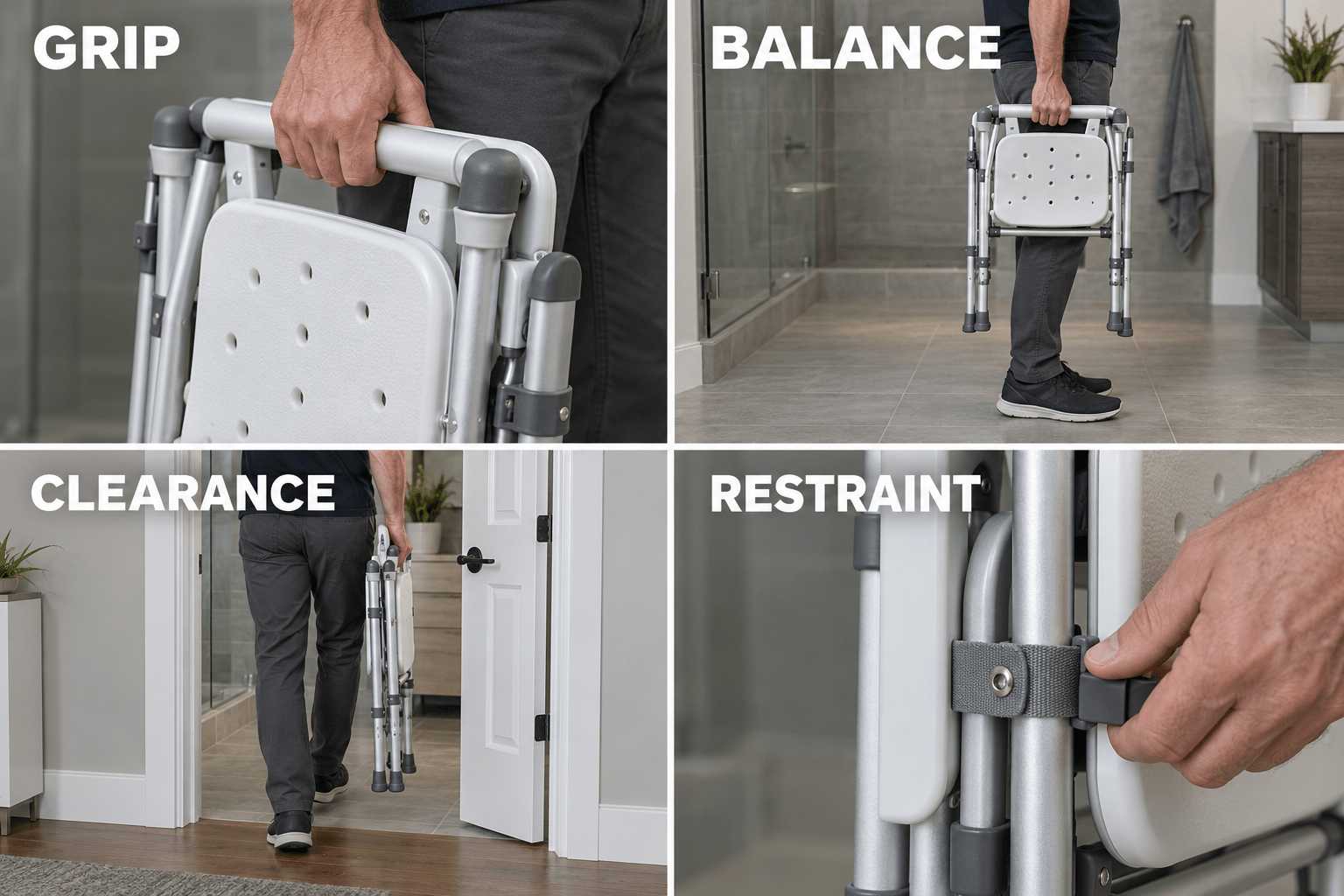 Safe grip-point handling chart