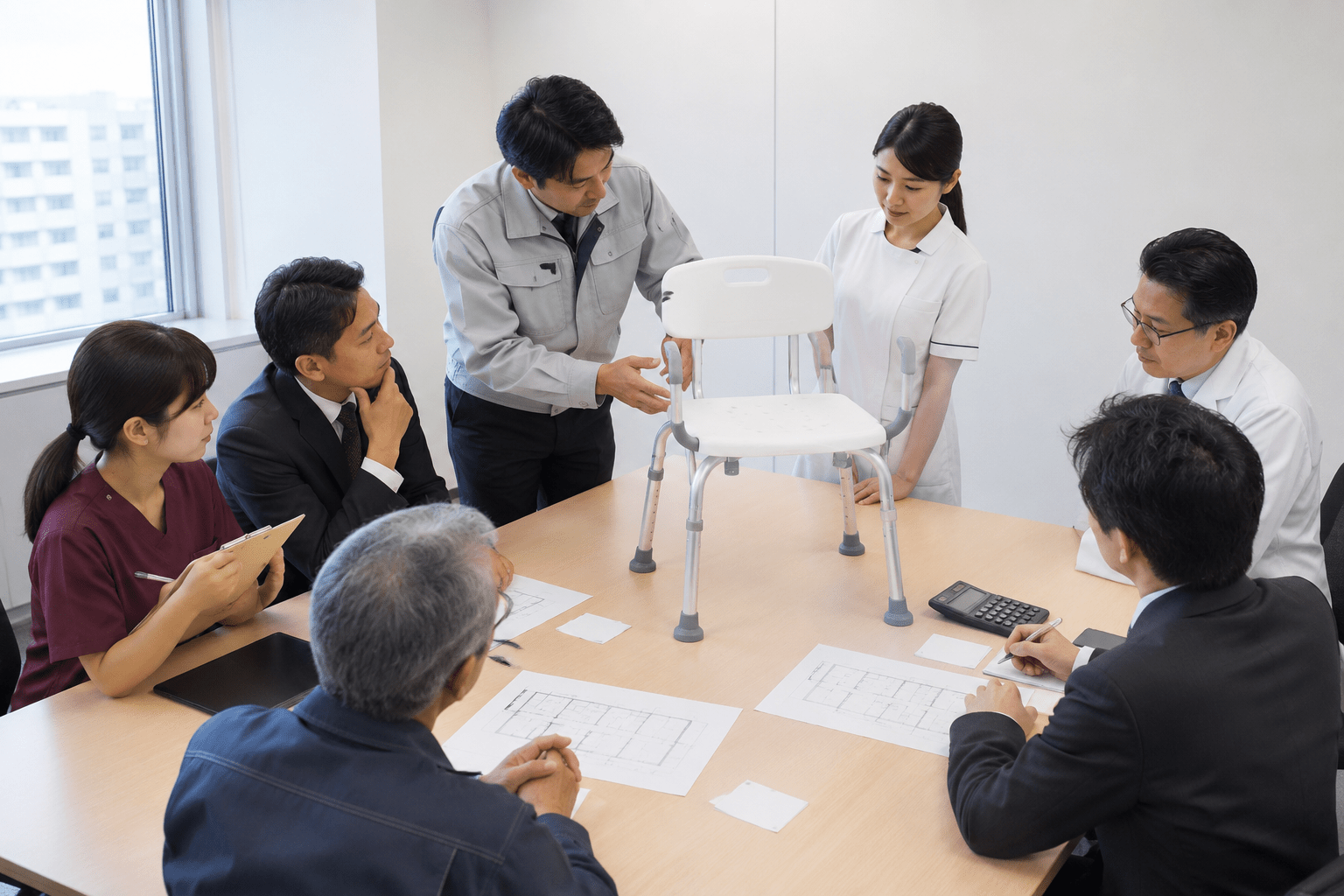 Cross-functional facility procurement meeting