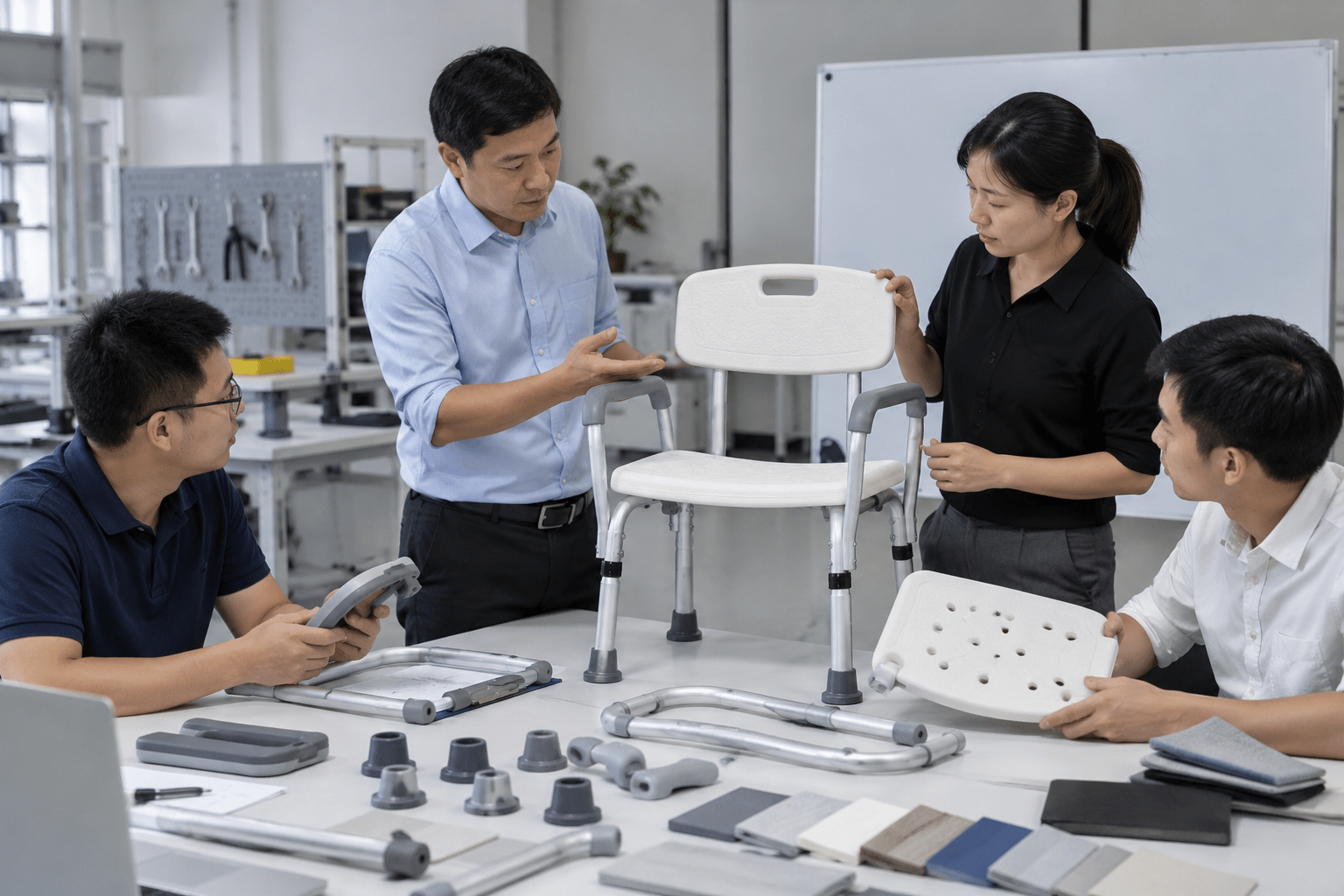 What Belongs in an OEM Shower Chair Design Brief for B2B buyers