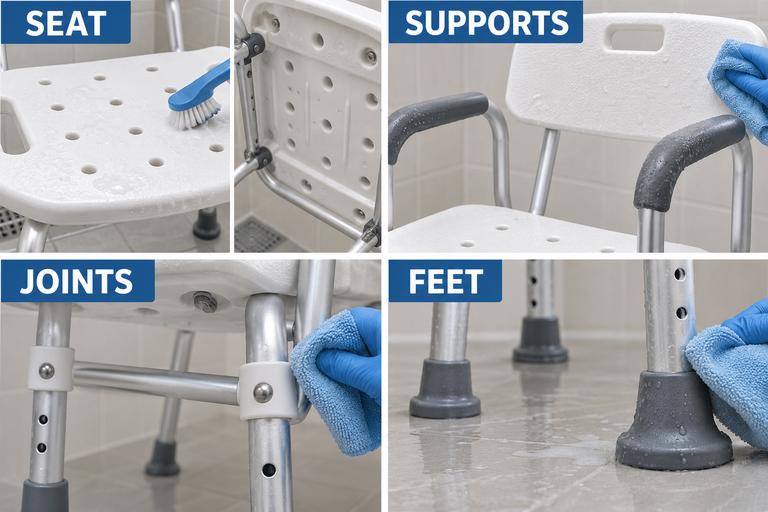 Chair-zone cleaning chart