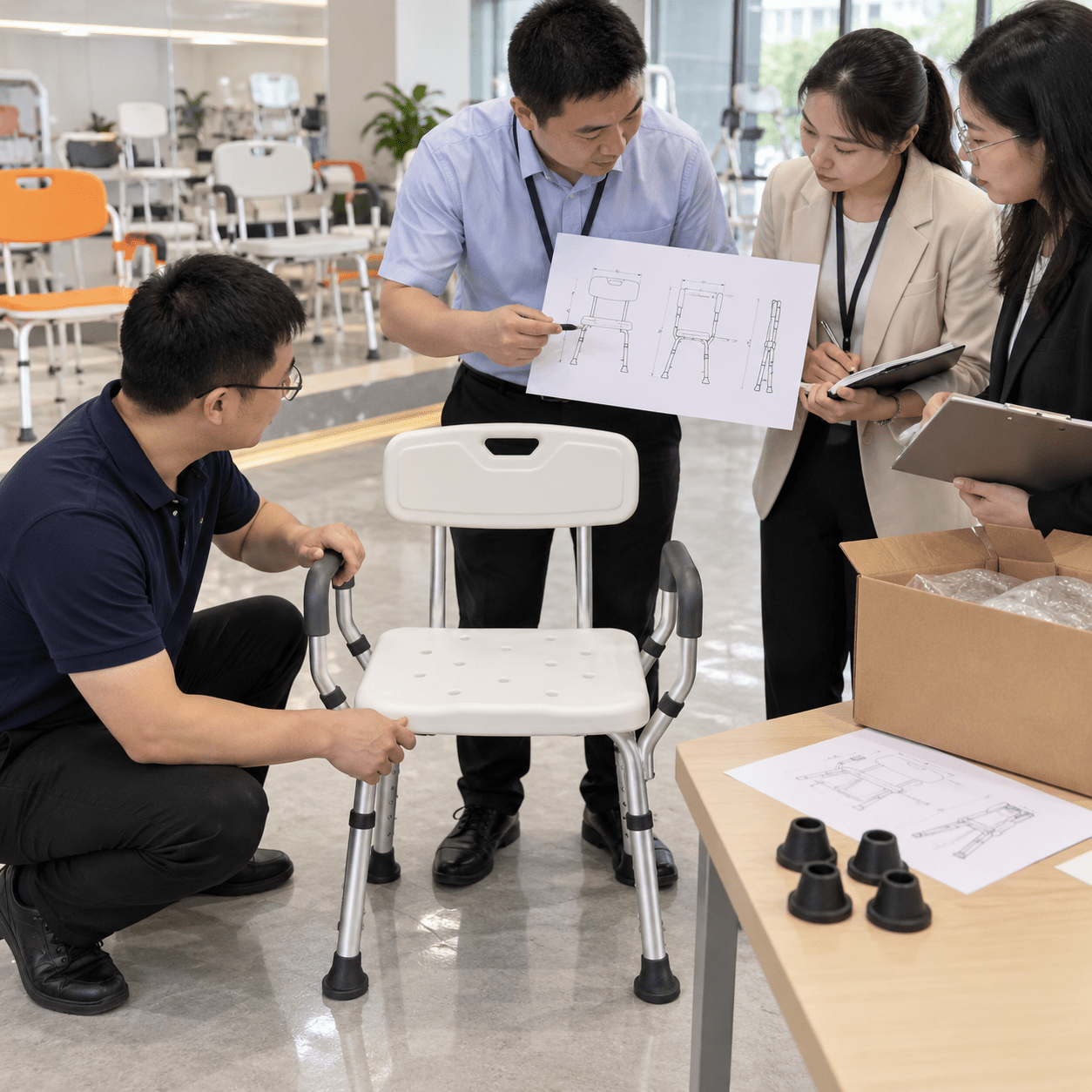 Supplier drawing and compact sample review