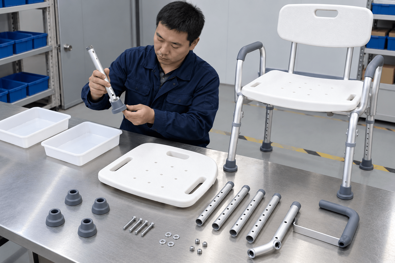 Organized spare parts and repair review