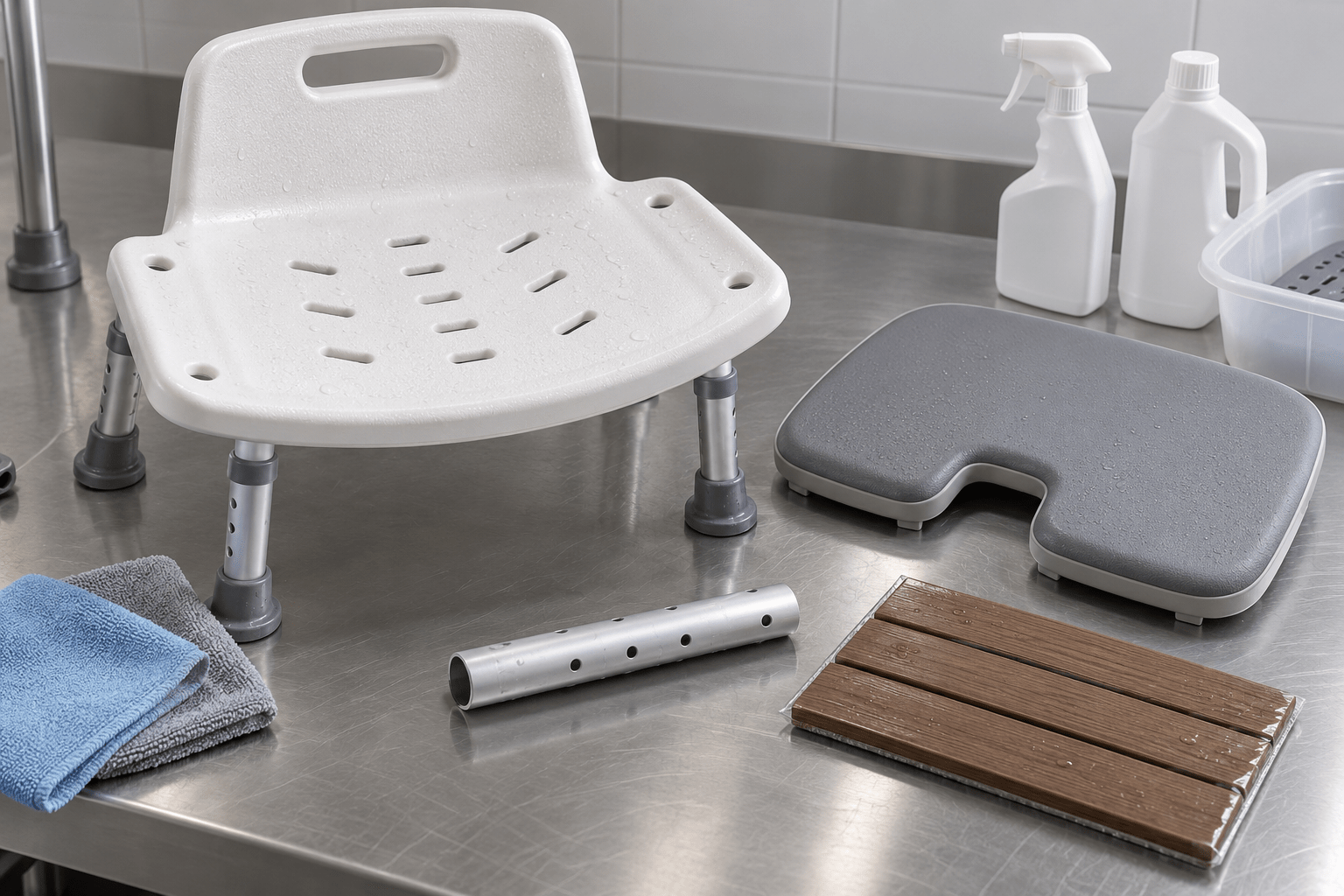 Material surfaces compared for cleaning access