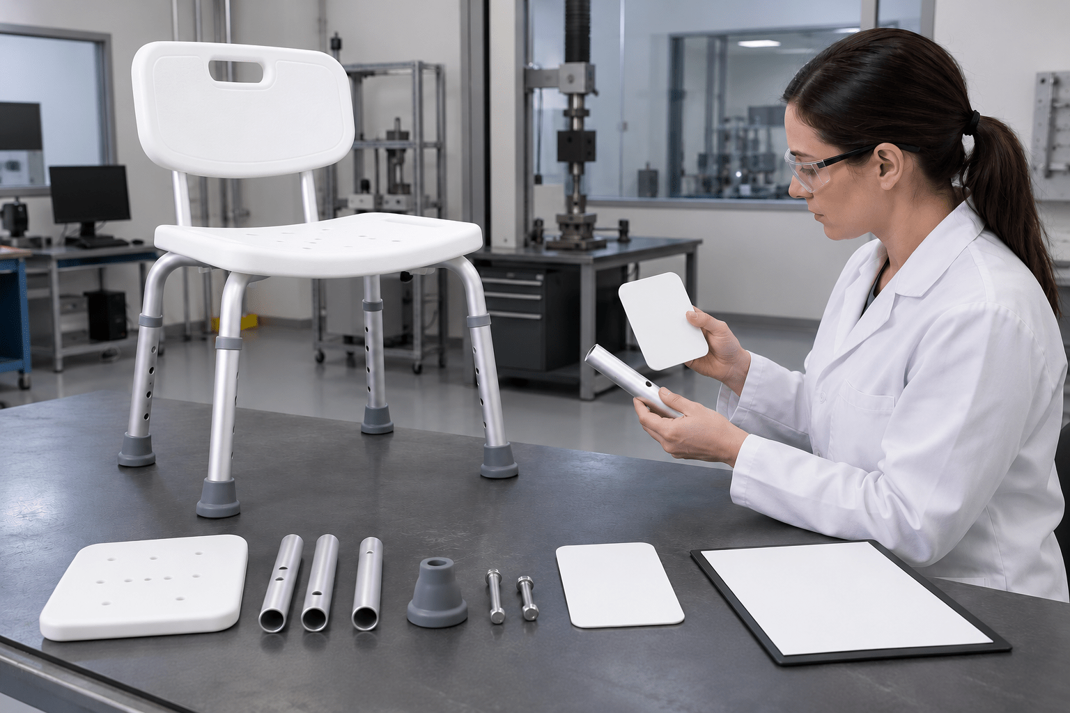 Material sample and chair test review