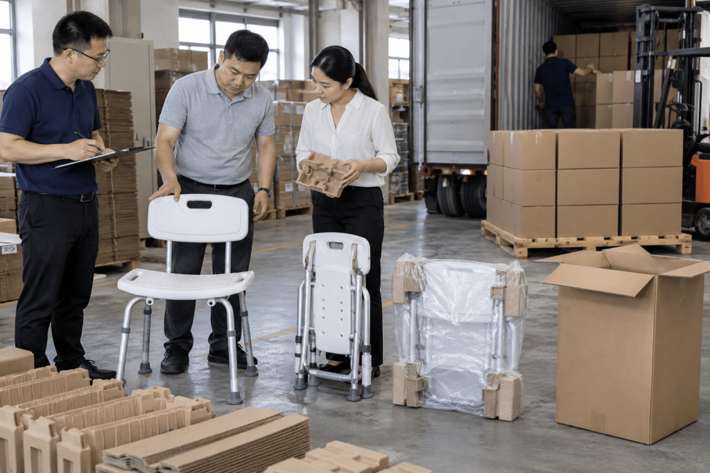 How Can Shower Chair Packaging Reduce Freight Costs for B2B buyers