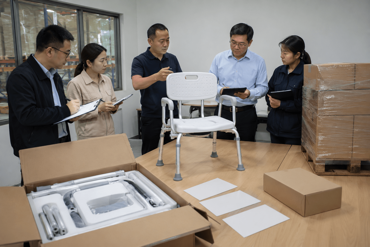 Final packaging and freight approval meeting