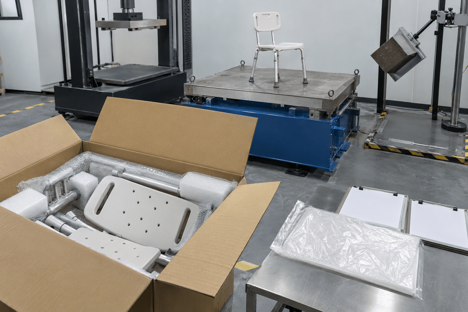 Controlled package-test preparation