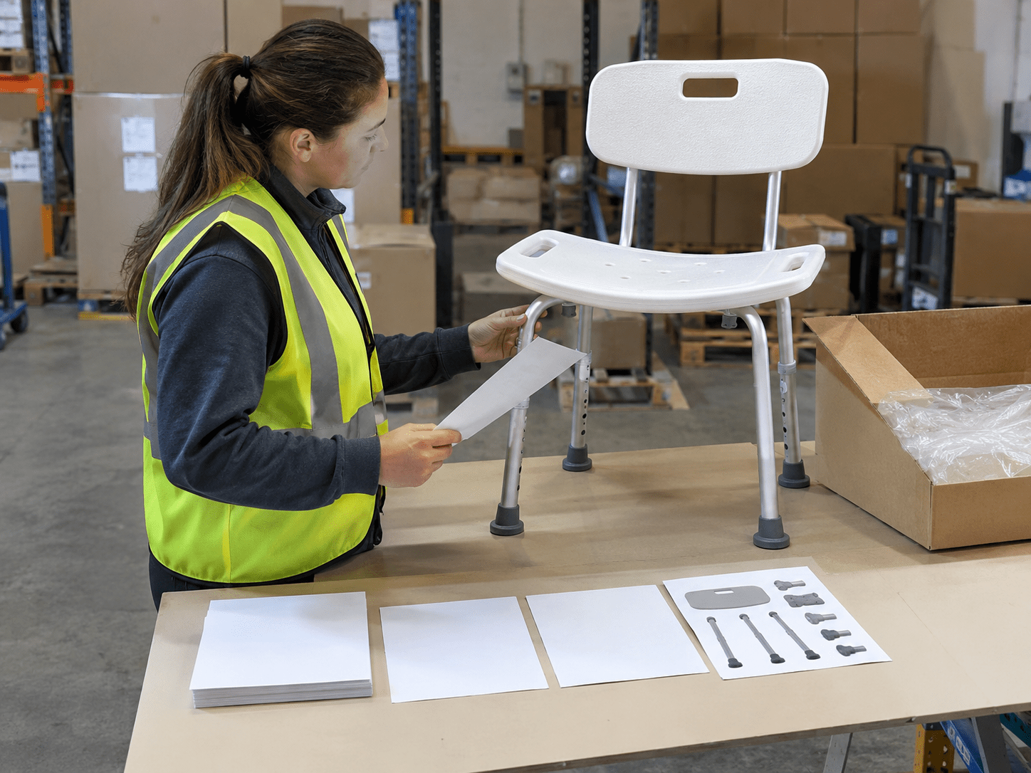 Blank receiving documents under audit