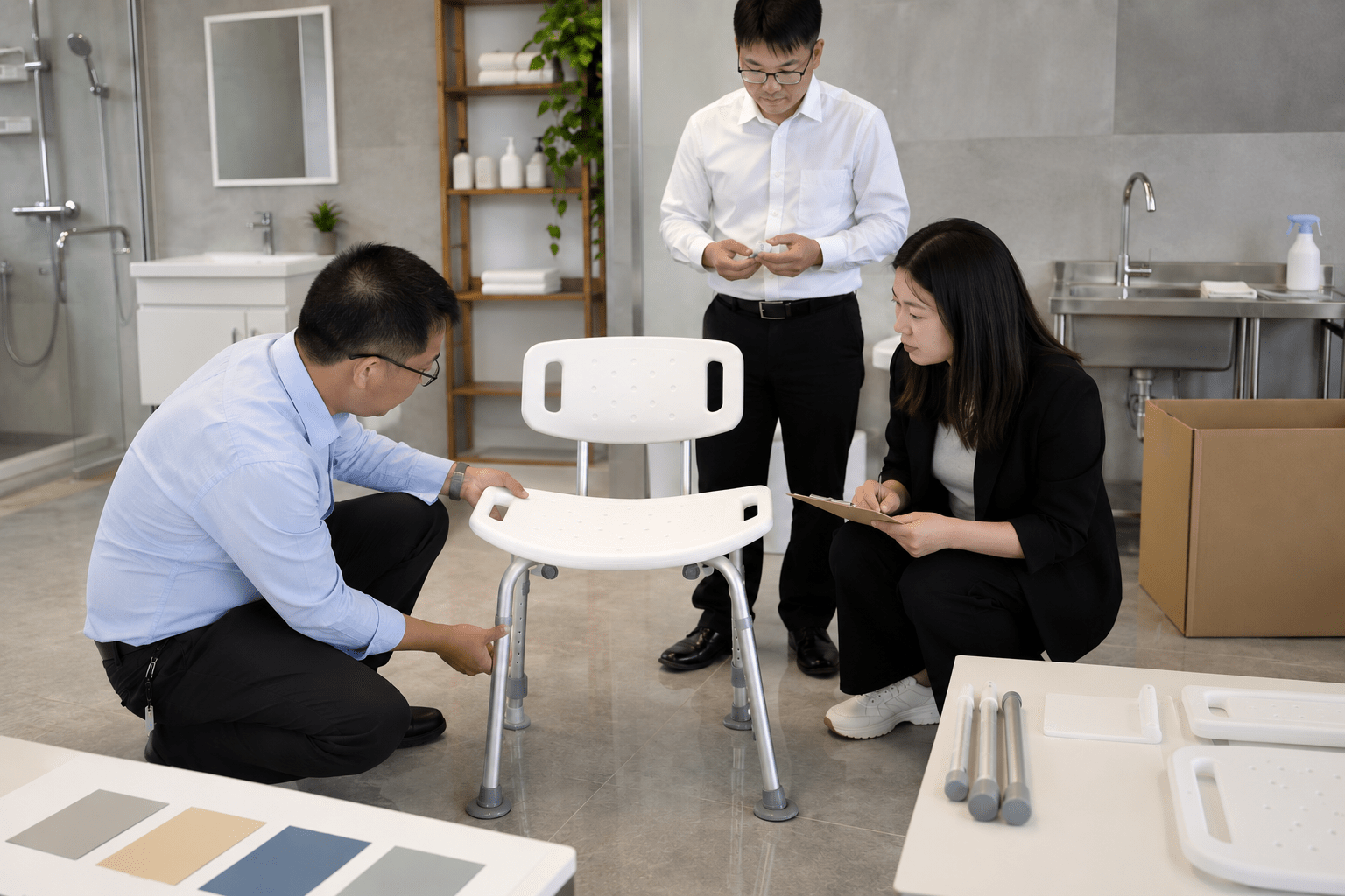Supplier and buyer planning a sample protocol