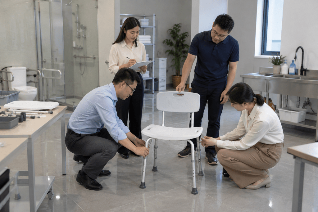 How Should Distributors Test a Shower Chair Sample for B2B buyers