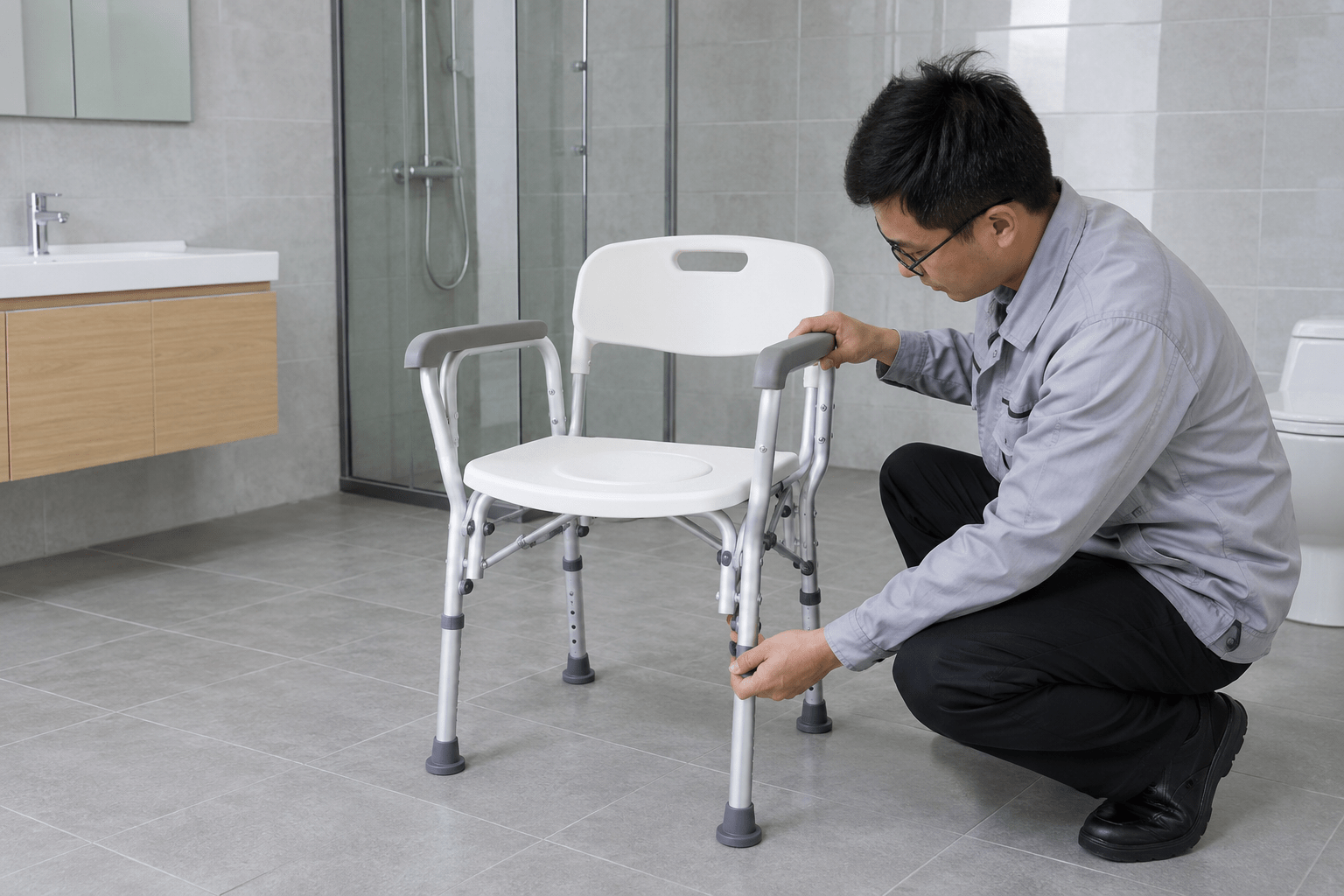 Controlled empty-chair stability test