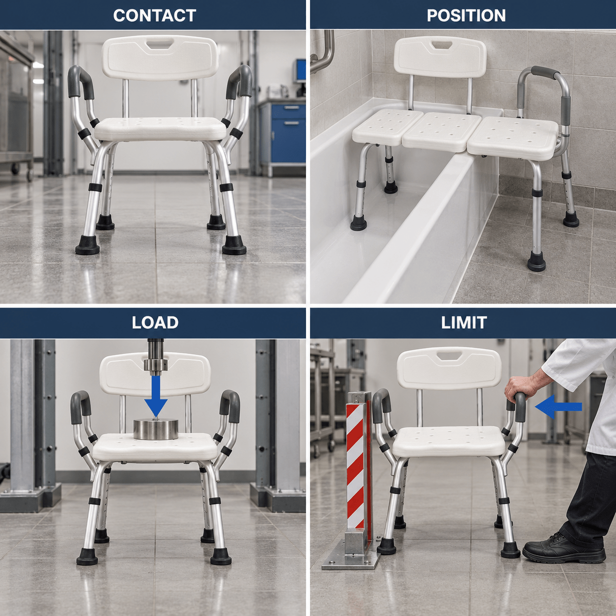 Floor-contact and stability decision chart
