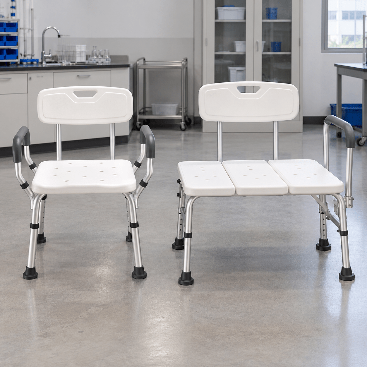 Support configurations compared without occupants