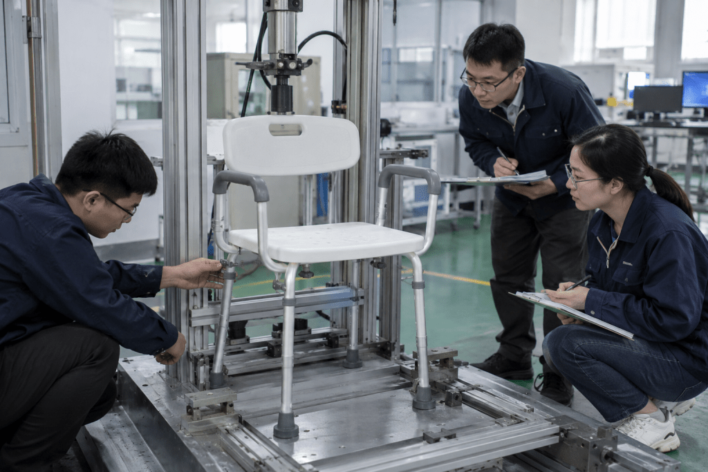How Should a Shower Chair Weight Capacity Be Tested for B2B buyers