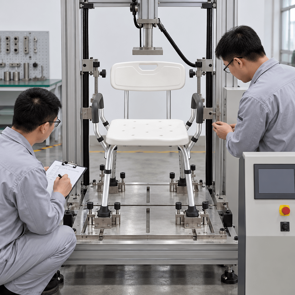 Controlled laboratory test setup