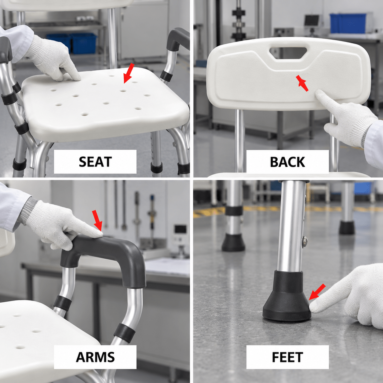 Support-system sample test chart